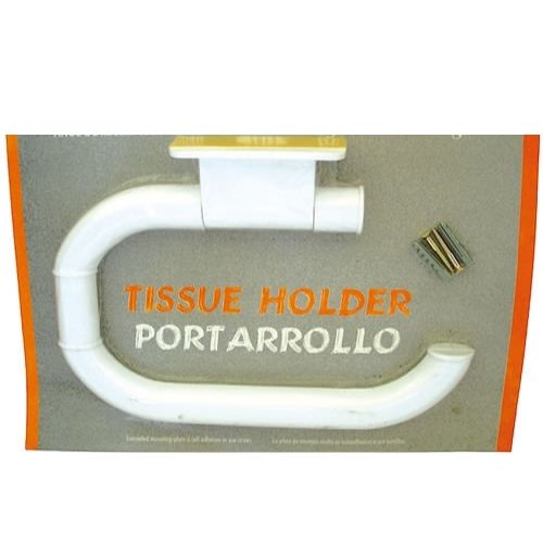 PORTA ROLLO PAPEL HIGIENICO PLAST BLANCO ARS ADHESIVO - C/U -Carello