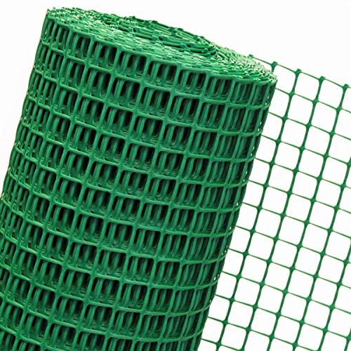 MALLA PLASTICA 10 X 10 MM VERDE 1.00 X 25 MTS -Carello